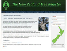 Tablet Screenshot of notabletrees.org.nz